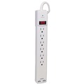  | Innovera IVR71660 6 AC Outlets 2 USB Ports 6 ft. Cord 1080 Joules Surge Protector - White image number 4