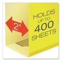 File Folders | Pendaflex 04152X2 YEL 1/5-Cut Tabs 2 in. Capacity Letter Size Extra Capacity Reinforced Hanging File Folders with Box Bottom - Yellow (25/Box) image number 1