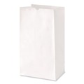 Office Jansan | Ross & Wallace Paper Products 120316500PK/BL 7.75 in. x 4.75 in. x 16 in. #16 Size Grocery Paper Bags - White (500/Bundle) image number 2