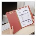  | Universal UNV10250 4-Section Pressboard Classification Folder - Letter, Red (10/Box) image number 3