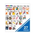 Office Presentation Supplies | Carson-Dellosa 110517 27-Piece 16 in. x 10.5 in. Alphabet Curriculum Bulletin Board Sets - Multicolor image number 2