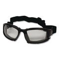 Safety Glasses | Ansell 25672 V50 Calico Safety Eyewear with Head Strap, KleenVision Anti-Fog Coating, Black Nylon Frame, Clear Polycarbonate Lens image number 2