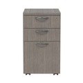 Office Filing Cabinets & Shelves | Alera ALEVA572816GY 15.88 in. x 20.5 in. x 28.39 in.Valencia Series Mobile Pedestal File 3-Drawer Legal/Letter - Gray image number 0