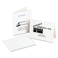 Office Jansan | Avery 05315 80 lbs. 4.25 in. x 5.5 in. Note Cards with Matching Envelopes for Laser Printers - Uncoated White (60 Cards, 2 Cards/Sheet, 30 Sheets/Box) image number 1