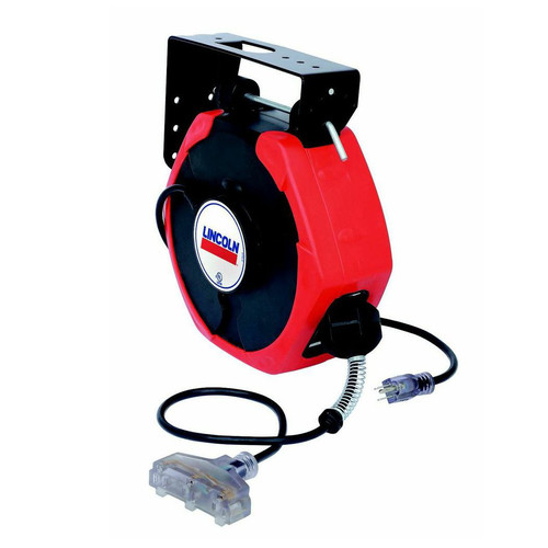 Extension Cords | Lincoln Industrial 91029 Medium-Duty 50 ft. Power Reel image number 0