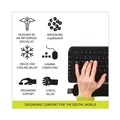 Office Furniture Accessories | IMAK Ergo A10160 17.75 in. x 3 in. Keyboard Wrist Cushion - Black image number 4