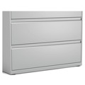  | Alera 25506 42 in. x 18.63 in. x 40.25 in. 3 Legal/Letter/A4/A5 Size Lateral File Drawers - Light Gray image number 3