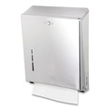 Paper Towel Holders | San Jamar T1900SS 11.38 in. x 4 in. x 14.75 in. C-Fold/Multifold Towel Dispenser - Stainless Steel image number 4