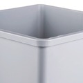 Trash & Waste Bins | Rubbermaid Commercial FG395800GRAY 35 gal. Plastic Untouchable Square Waste Receptacle - Gray image number 2
