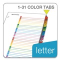 Mothers Day Sale! Save an Extra 10% off your order | Cardinal 60118 31 Tab 1 - 31 Letter Traditional Onestep Index System - Multicolor (31/Set) image number 2
