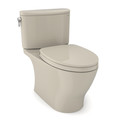 Fixtures | TOTO MS442124CUFG#03 Nexus 1G 2-Piece Elongated 1.0 GPF Universal Height Toilet with CEFIONTECT & SS124 SoftClose Seat, WASHLETplus Ready (Bone) image number 0