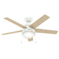 Ceiling Fans | Hunter 59266 46 in. Anslee White Ceiling Fan image number 6