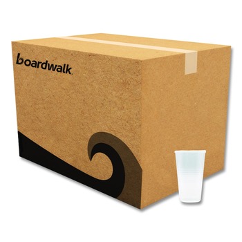 Boardwalk BWKTRANSCUP20CT 20 oz. Translucent Plastic Cold Cups - Clear (1000/Carton)