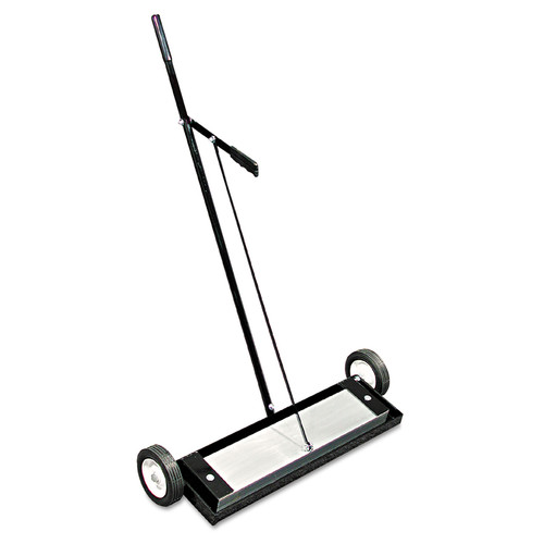Cleaning & Janitorial Supplies | Master Magnetics MFSM24RX 24 in. Push-Type Magnetic Floor Sweeper with Release image number 0