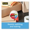 Office Jansan | Scotch 3850-4RD-6GC 1.88 in. x 54.6 Yards 3850 Heavy-Duty 3 in. Core Packaging Tape with Dispenser - Clear (4/Pack) image number 5