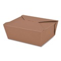 Bulk Savings Pricing 2 | SCT SCH 0731 ChampPak 4.38 in. x 3.5 in. x 2.5 in. #1 Carryout Boxes - Kraft (450/Carton) image number 3
