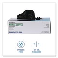Disposable Gloves | Boardwalk 396XXLCTA 396 Series 9.5 in. 4.4 mil Disposable General-Purpose Nitrile Gloves - XX-Large/Black (1000/Carton) image number 7