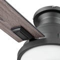 Ceiling Fans | Prominence Home 51679-45 52 in. Kyrra Contemporary Indoor Semi Flush Mount LED Ceiling Fan with Light - Matte Black image number 4
