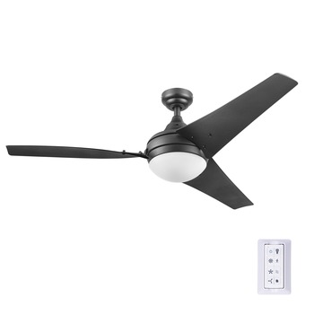 CEILING FANS | Honeywell 51800-45 52 in. Remote Control Contemporary Indoor LED Ceiling Fan with Light - Espresso