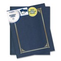 Office & Office Supplies | Geographics 47401 12.5 in. x 9.75 in. Certificate/Document Cover - Metallic Blue (6/Pack) image number 0