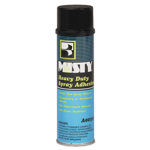 Liquid Compounds | Misty 1002035 Heavy-Duty 12 oz. Adhesive Spray (12/Carton) image number 0