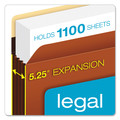 File Folders | Pendaflex C1536GHD 5.25 in. Expansion Legal Size Heavy-Duty File Pockets - Redrope (10/Box) image number 1