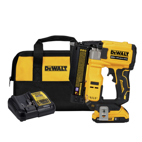 Specialty Nailers | Dewalt DCN623D1 20V MAX ATOMIC COMPACT Brushless Lithium-Ion 23 Gauge Cordless Pin Nailer Kit (2 Ah) image number 0