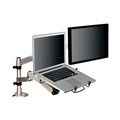  | 3M MA265S 360 deg Rotation, plus90/-15 deg Tilt, 360 deg Pan Easy-Adjust Desk Dual Arm Mount for 27 in. Monitors - Silver image number 2