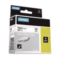 Labels | DYMO 18057 0.75 in. x 5 ft. Rhino Heat Shrink Tubes Industrial Label Tape - White/Black Print (1-Roll) image number 1