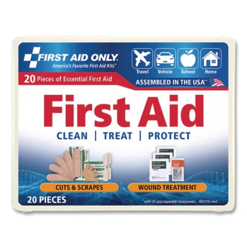 First Aid | First Aid Only FAO-110 4.75 x 3 All-Purpose First Aid Kit (21/Kit) image number 0
