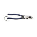 Pliers | Klein Tools D213-9NETT 9 in. High Leverage Side Cutters with Tether Ring and New England Nose image number 2