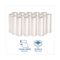 Trash Bags | Boardwalk Z6036MN GR1 30 Gallon 10 mic 30 in. x 36 in. Perforated Roll High Density Can Liners - Natural (25 Bags/Roll, 20 Rolls/Carton) image number 5
