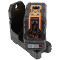 Laser Levels | Klein Tools 93LCLG Self-Leveling Green Cordless Cross-Line Laser with Red Plumb Spot image number 4