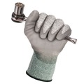 Work Gloves | Ansell KCC13825 EN388: 4X42B 9 in. Long G60 Level 3 Economy Cut Resistant Gloves - Large (Size 9), Gray/Marled Gray (12 Pairs/Carton) image number 4