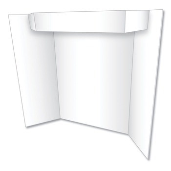 Eco Brites Two Cool Tri-Fold 24 in. x 36 in. Poster Board - White