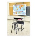 Office Chairs | Safco 1205BL 35.5 in. Seat Height AlphaBetter Adjustable Backless Student Stool, Supports Up to 250 lb - Black image number 2