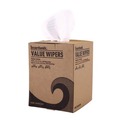 Cleaning & Janitorial Supplies | Boardwalk BWK-V040CGW 10 in. x 12 in. Centerpull DRC Wipers - White (200/Carton) image number 0