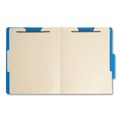File Folders | Smead 14045 2 in. Expansion Six-Section Poly Classification Folders - Blue Exterior/Letter Size (10/Box) image number 2