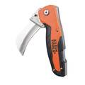 Klein Tools 44218 Cable Skinning Folding Lockback Electricians Utility Knife with Replaceable Hawkbill Blade image number 1