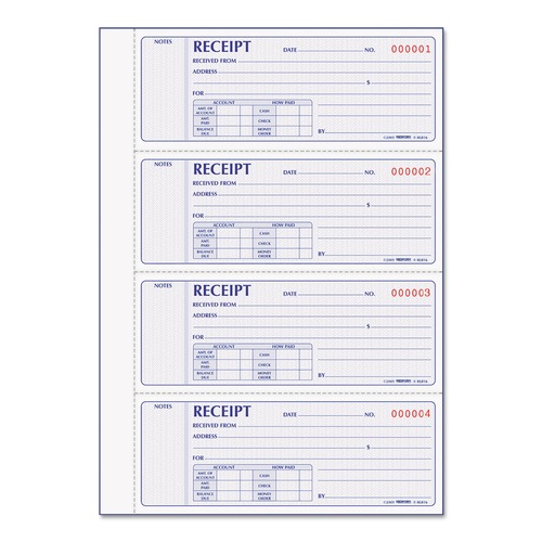 Mothers Day Sale! Save an Extra 10% off your order | Rediform 8L816 7 in. x 2.75 in. 2-Part Carbonless Receipt Book image number 0