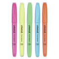 Customer Appreciation Sale - Save up to $60 off | Universal UNV08850 Chisel Tip Assorted Ink/Barrel Pocket Highlighters (5/Set) image number 1