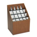 Office Jansan | Safco 3081 15 in. x 12 in. x 22 in. 20-Compartment Corrugated Roll Files - Woodgrain image number 0