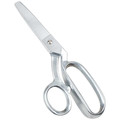 Scissors | Klein Tools G8210LRXB 10 in. Serrated Extra Blunt Bent Trimmer with Ring image number 2