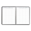Notebooks & Pads | House of Doolittle 282-92 11 in. x 8.5 in. 12-Month (Jan-Dec 2026) Four-Person Group Practice Daily Appointment Book - Black Hard Cover image number 1