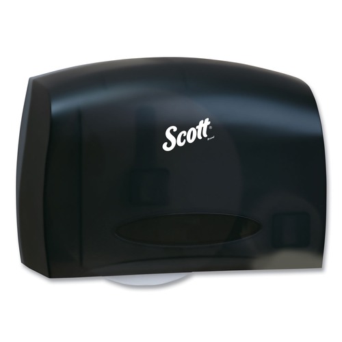 Paper Towels and Napkins | Scott 9602 14.25 in. x 6 in. x 9.7 in. Essential Coreless Jumbo Roll Tissue Dispenser - Black image number 0