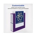 Office Jansan | Avery 79777 Heavy-Duty 2 in. Capacity 11 in. x 8.5 in. 3-Ring View Binder with DuraHinge and One Touch EZD Rings - Purple image number 3
