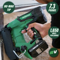 Brad Nailers | Factory Reconditioned Metabo HPT NT1850DEMR 18V Brushless Lithium-Ion 18 Gauge Cordless Brad Nailer Kit (3 Ah) image number 3
