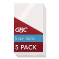 Laminating Supplies | GBC 3745165CF SelfSeal 2.88 in. x 4.63 in. 8 mil Self-Adhesive Laminating Pouches and Single-Sided Sheets - Gloss Clear (5/Pack) image number 0