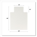 Cleaning & Janitorial Supplies | Deflecto CM1K112OCB 36 in. x 48 in. OceanMat Lipped Carpet Chair Mat - Clear image number 3