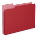 Office Jansan | Pendaflex 54454 1.5 in. Expansion 1/3-Cut Assorted Tabs Double Stuff Letter File Folders - Red (50/Pack) image number 1